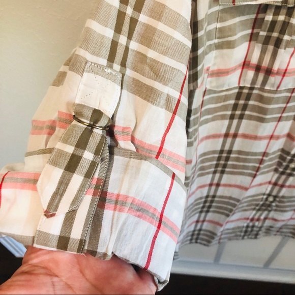 Ralph Lauren NWT Plaid-Print Cotton Button-Up Shirt Women's Size 1X - Picture 4 of 9